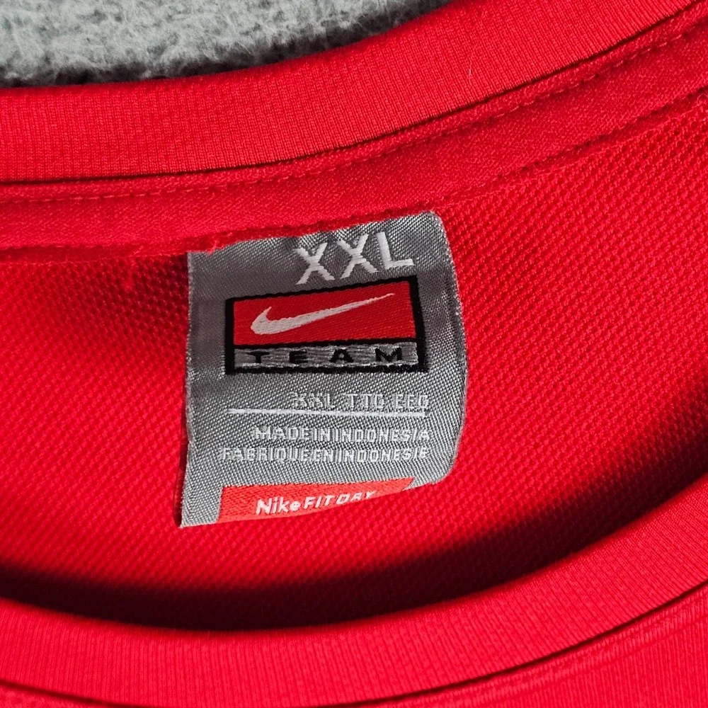 Nike Football Training Shirt Mens 2XL‎ Dri-Fit Performance Short Sleeve Team Y2K
